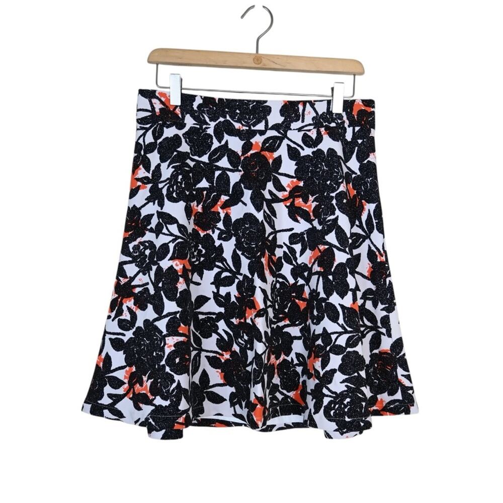 Ann Taylor Womens 8 Floral Print A Line Skirt